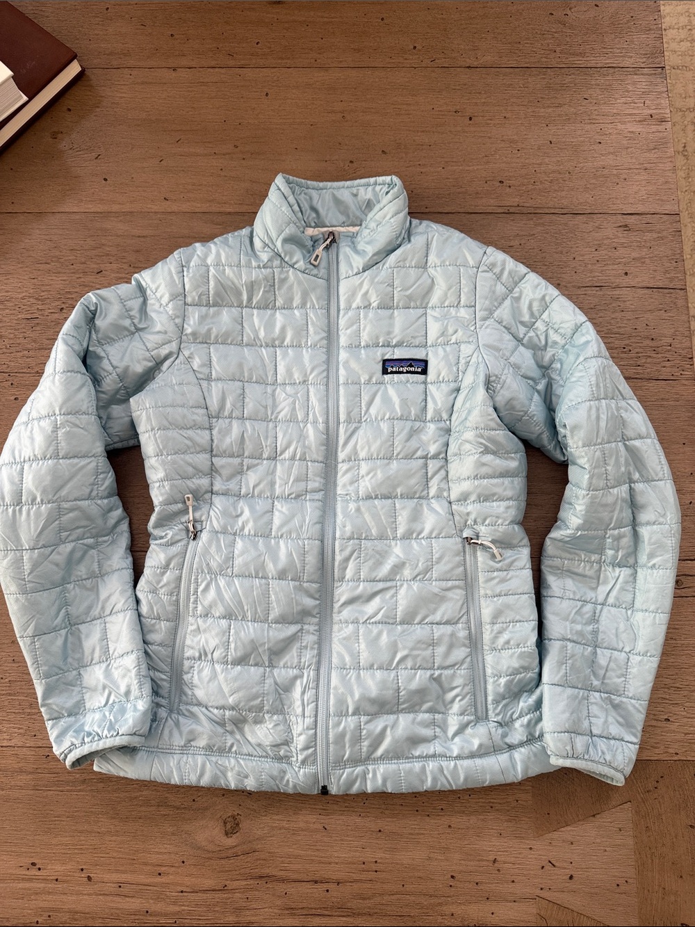 Patagonia Light Blue Quilted Puffer Jacket